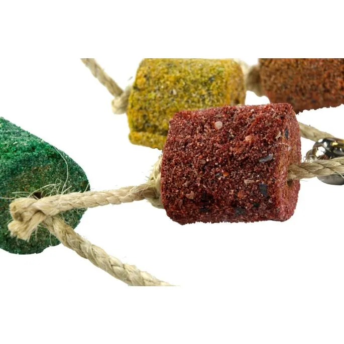 Birrdeeez Coral Ball & Sisal Cluster Parrot Toy 4 Birrdeeez Coral Ball & Sisal Cluster Parrot Toy - Afbeelding 2