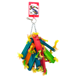 Birrdeeez Parakeet Toy Wood Bunch Of 21cm