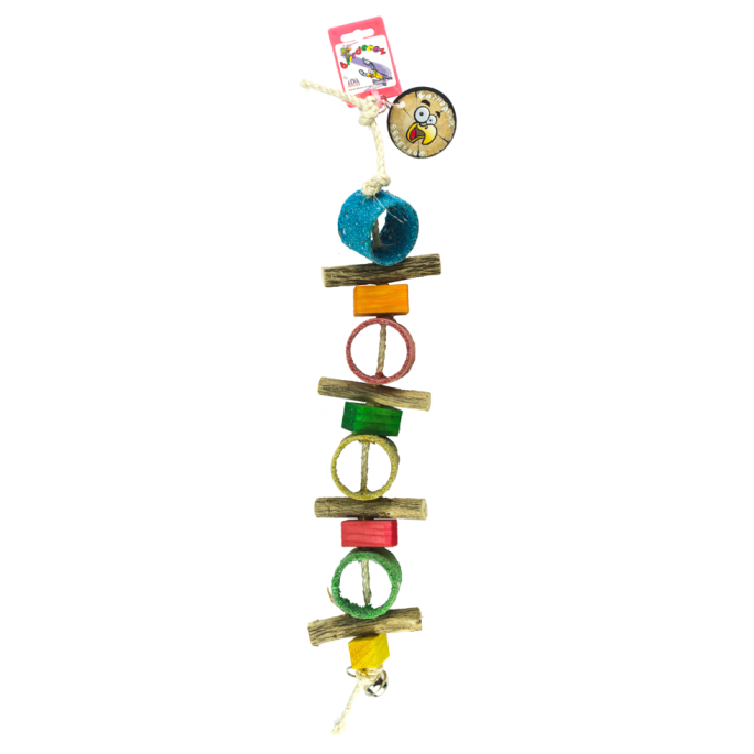 Birrdeeez Sekelbos Tubes Parrot Toy 4 Birrdeeez Sekelbos Tubes Parrot Toy - Afbeelding 2