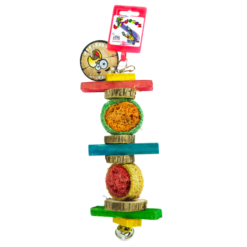 Birrdeeez Papegaai Speelgoed Rondhout/zaad Small