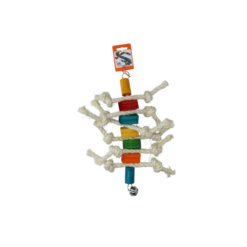 Birrdeeez Caterpillard Bird Toy (Wood & Rope)