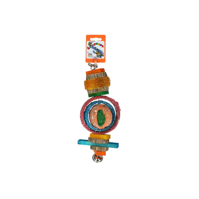 Birrdeeez Papegaai Speelgoed Rondhout/zaad Big 3 Birrdeeez Papegaai Speelgoed Rondhout/zaad Big