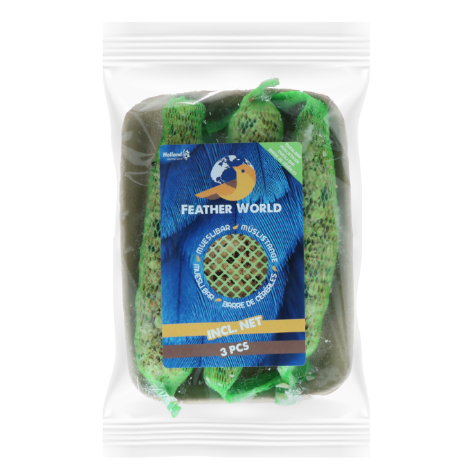 Feather World Muesli Bar In Netje 3 St 3 Feather World Muesli Bar In Netje 3 St