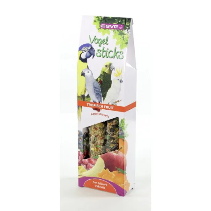 ESVE Vogelsticks Pap.Tropisch Fruit 3 ESVE Vogelsticks Pap.Tropisch Fruit