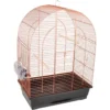 Flamingo Parkietenkooi Klara 2 Koper 45x28x62,5cm | Worldofanimals.nl Heeft Het! -Vogelvoer Winkel parkietenkooi klara 2 koper 45x28x625cm