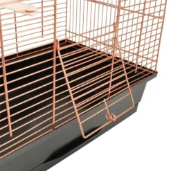 Flamingo Parkietenkooi Klara 2 Koper 45x28x62,5cm | Worldofanimals.nl Heeft Het! -Vogelvoer Winkel parkietenkooi klara 2 koper 45x28x625cm 2