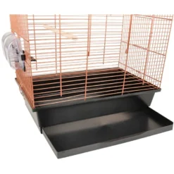 Flamingo Parkietenkooi Klara 2 Koper 45x28x62,5cm | Worldofanimals.nl Heeft Het! -Vogelvoer Winkel parkietenkooi klara 2 koper 45x28x625cm 3