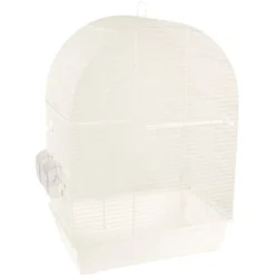 Flamingo Parkietenkooi Klara 2 Wit 45x28x62,5cm | Worldofanimals.nl Heeft Het!