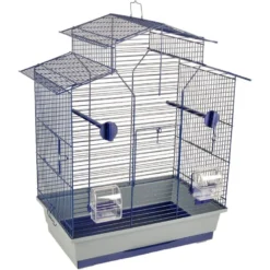 Flamingo Parkietenkooi Numfor 1 Blauw 51x30x60cm | Worldofanimals.nl Heeft Het!