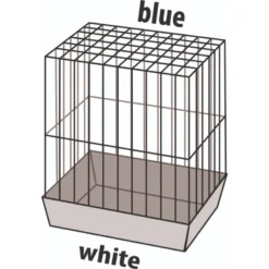 Flamingo Parkietenkooi Runa Blauw 54x34x74,5 Cm | Worldofanimals.nl Heeft Het! -Vogelvoer Winkel parkietenkooi runa blauw 54x34x745 cm 3