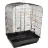 Flamingo Parkietenkooi Seva Zwart 54x39x71cm | Worldofanimals.nl Heeft Het! -Vogelvoer Winkel parkietenkooi seva zwart 54x39x71cm