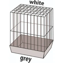 Flamingo Parkietenkooi Wammer 1 Wit 54x34x75 Cm | Worldofanimals.nl Heeft Het! -Vogelvoer Winkel parkietenkooi wammer 1 wit 54x34x75 cm 1